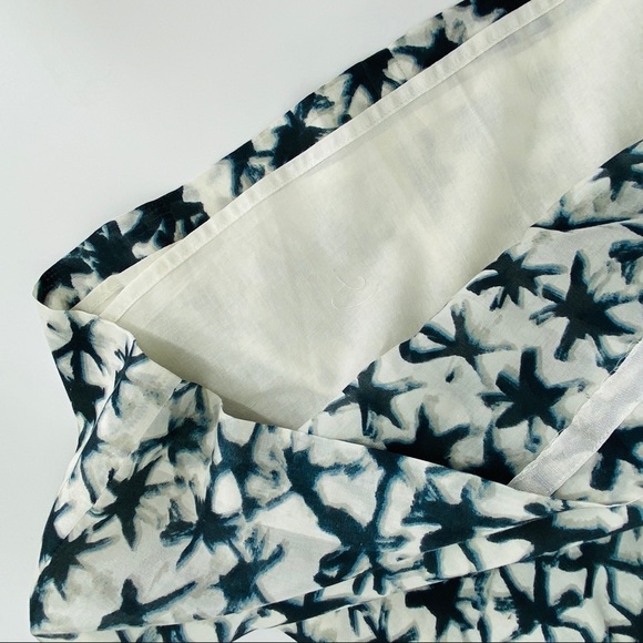 J. Crew Blue Stars Layered Silk & Cotton Blend Midi Dress Size 4 - Picture 11 of 14